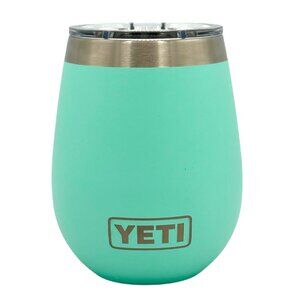 LASER ENGRAVED PERSONALIZATION YETI 10oz. WINE TUMBLER - SEAFOAM